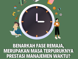 Benarkah Fase Remaja, Merupakan Masa Terpuruknya Prestasi Manajemen Waktu?