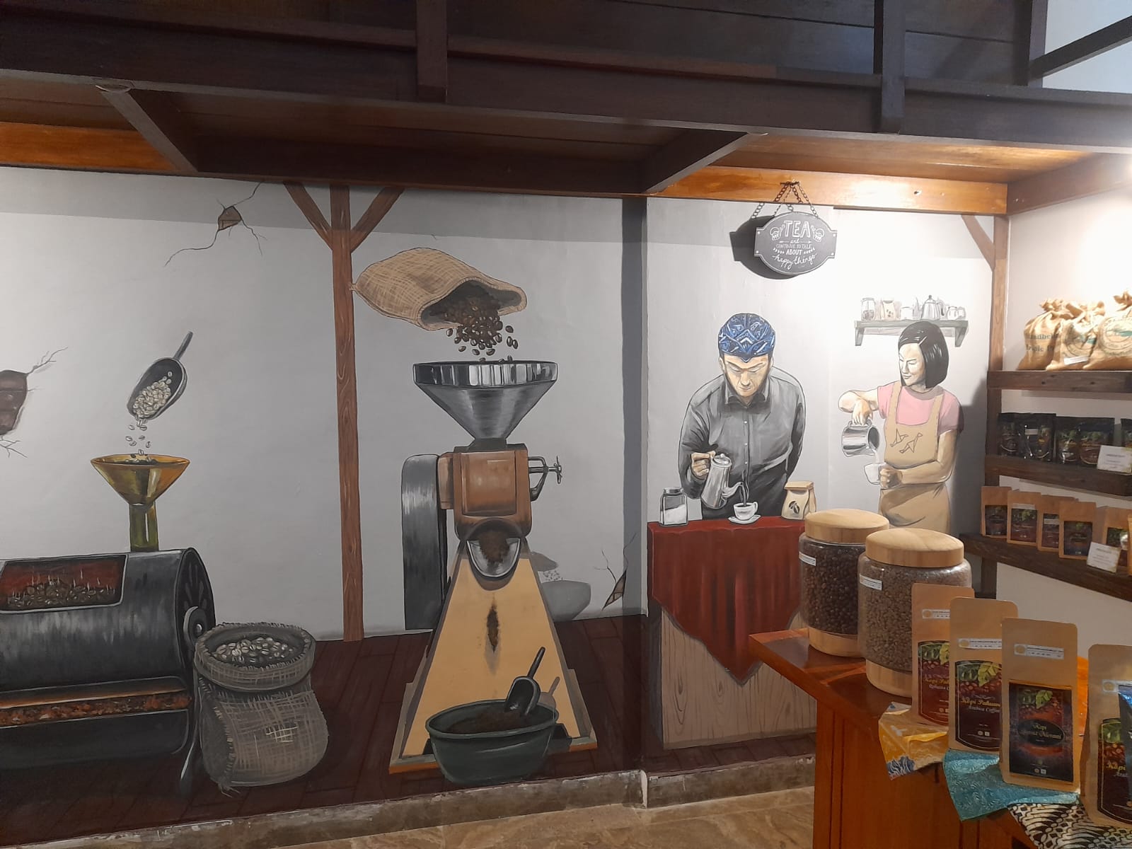 Galeri tentang kopi di museum