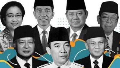 Indonesian Presidents from time to time (Foto: Doc Selsya-UMJ FISIP student)