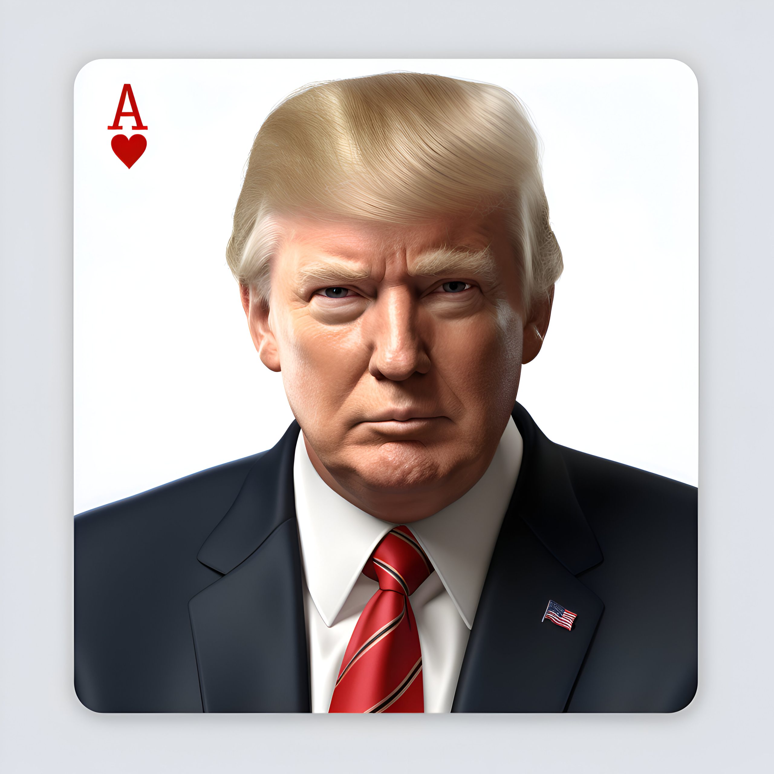 3D rendering of a man in a suit and tie with a red warning sign