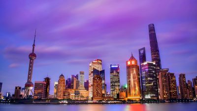Ilustrasi Gedung Gedung di China