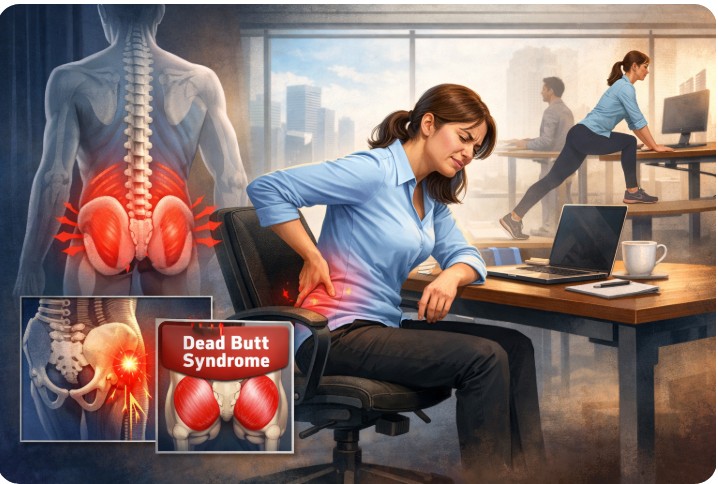 Awas Dead Butt Syndrome Akibat Kebiasaan Duduk Terlalu Lama