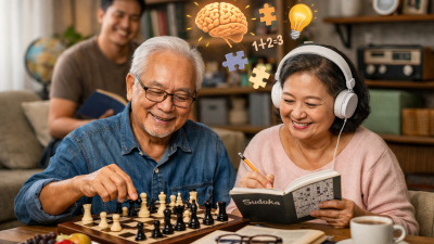 Ilustrasi Usia Tua Bebas Pikun by Chatgpt