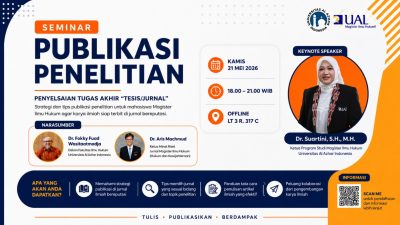Seminar Publikasi Penelitian Magister Ilmu Hukum UAI