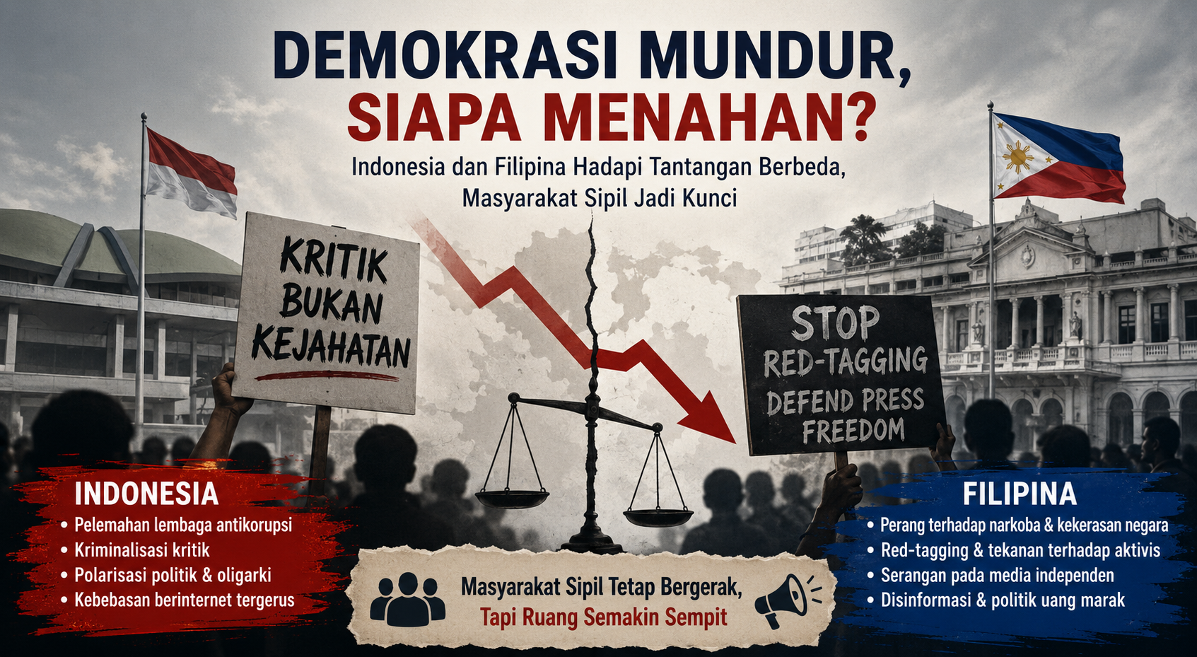 Masyarakat Sipil, Benteng Demokrasi yang Retak