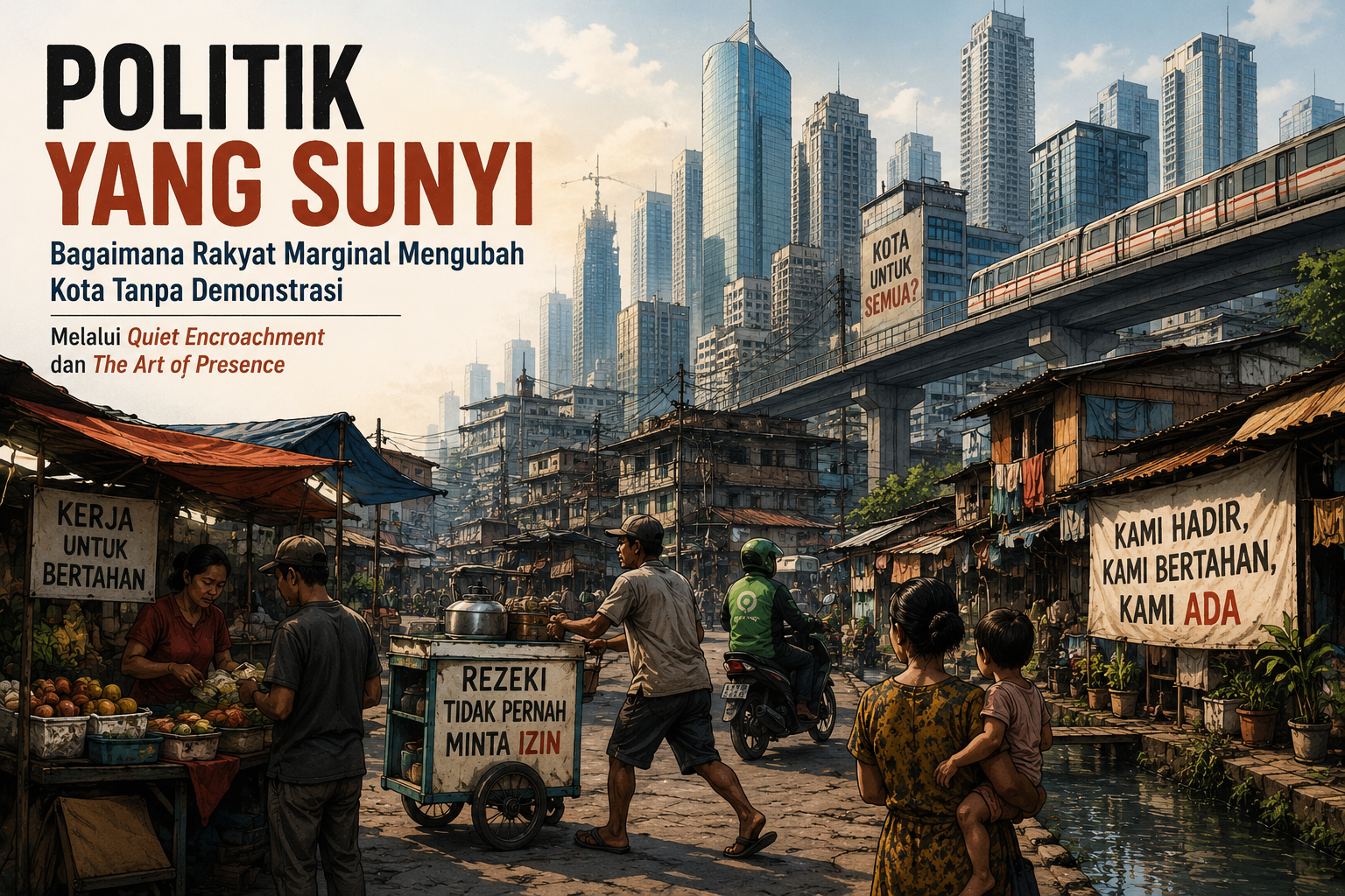 Rakyat Marginal Mengubah Kota Tanpa Demonstrasi